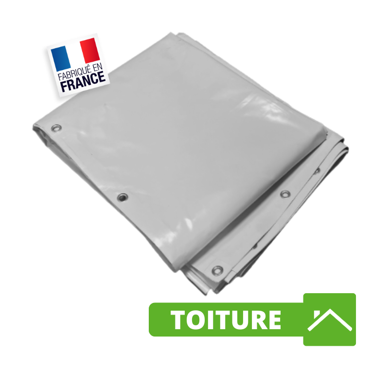 Bâche Toiture 4 x 3 m gris 640 g/m² pour Charpentier et Couvreur - Bâche Toiture pour Charpentier et Couvreur Bâche Toiture 4 x 3 m gris 640 g/m² pour Charpentier et Couvreur - Bâche Toiture pour Charpentier et Couvreur