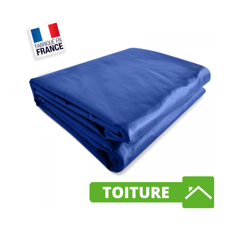 Bâche Toiture 3 x 3 m Bleu 640 g/m² pour Charpentier et Couvreur - Bâche Toiture pour Charpentier et Couvreur