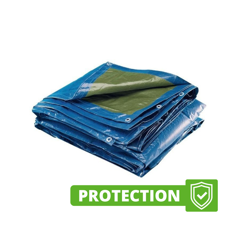 Bâche de jardin imperméable, bâche d'extérieur renforcée, 3x2m. bâche de  protection polyvalente pour piscine, bleue 