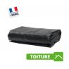 Bâche Toiture 5x3 m Noir Anti-Feu Ignifugée M2 680 g/m² pour Charpentier et Couvreur - Bâche Toiture pour Charpentier et Couv...