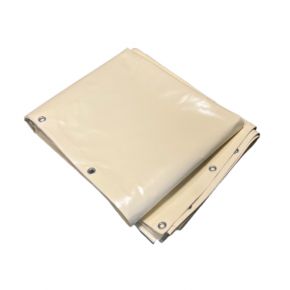 Bâche Toiture 12x8 m Ivoire 640 g/m² pour Charpentier et Couvreur - Bâche Toiture pour Charpentier et Couvreur