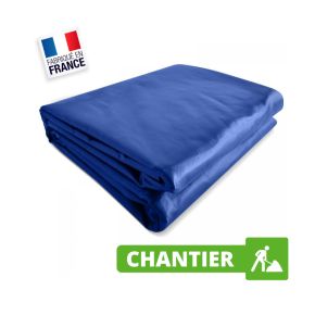 Bâche Chantier et Travaux 5x3 m Bleu 680 g/m² - Bâche Chantier et Travaux