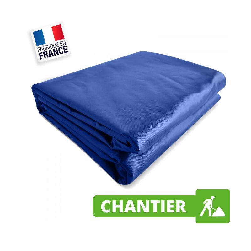 Bâche Chantier et Travaux 5x3 m Bleu 900 g/m² - Bâche Chantier et Travaux