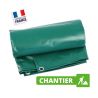Bâche Chantier et Travaux 6x3 m Vert 640 g/m² - Bâche Chantier et Travaux