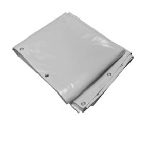Bâche Chantier et Travaux 8x6 m Gris 900 g/m² - Bâche Chantier et Travaux