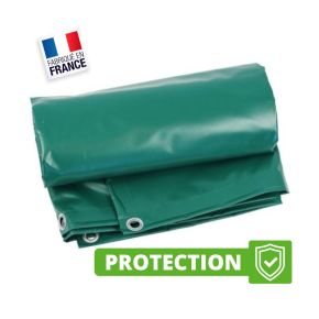 Bâche de Protection 10x6 m Vert 640 g/m² - Bâche de Protection