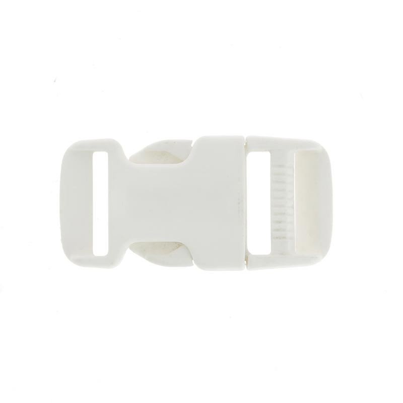 Boucle Clip Plastique Blanche pour Sangle 25 mm - Accessoires pour Bâches